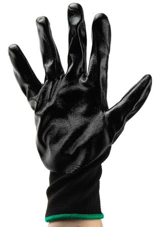 184-5998 RS PRO Nitrile-Coated Cut Resistant Gloves, Size Large, Black, Abrasion Resistant, Anti-Slip, General Purpose, Good