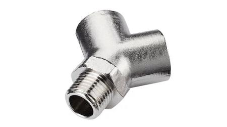 RND-425-00275 RND RND 425 Series Y Fitting, R 1/2 Female to R 1/2 Male, Threaded Connection Style, RND 425-00275