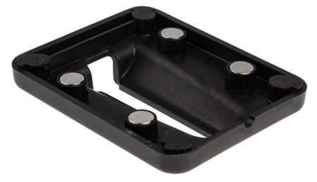 M-Receiver01 Skipper 1 Black Barriers & Stanchion for use with Sturdy Fixture to Vehicles and Metal Shelving, 80mm