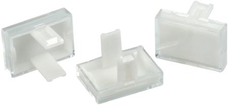 31-903.7 EAO Clear Rectangular Push Button Lens for Use with 31 Series