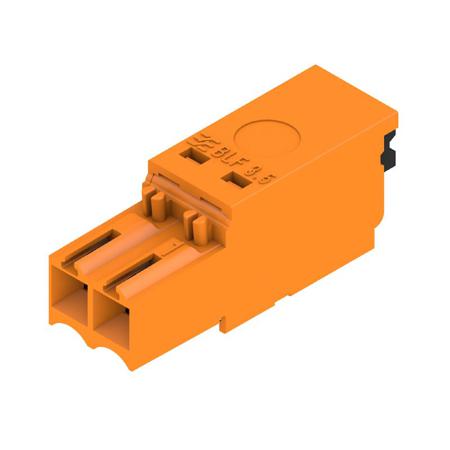 2458950000 Weidmüller  Series Straight Plug-In PCB Socket, 2-Contact, 1-Row, 3.5mm Pitch, Push In Termination