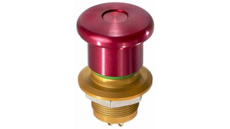 ES1S41653 APEM ES Series Series Emergency Stop Push Button, Panel Mount, 22.2mm Cutout, 2NC, IP65