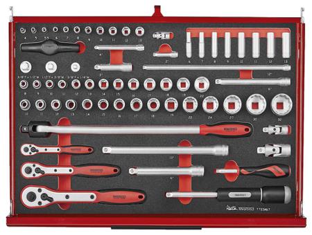 TKS26R702F Teng Tools 3 Piece Electricians Tool Kit Tool Kit with Trolley