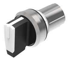45-2828.2C90.001 EAO Series 45 Series 2 Position Selector Switch Head, 22.3mm Cutout, White Handle