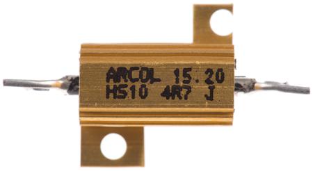 HS10-4R7-J Arcol HS10 Series Aluminium Housed Axial Wire Wound Panel Mount Resistor, 4.7Ω ±5% 10W