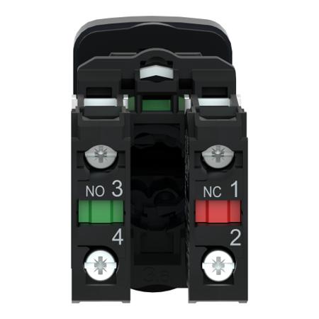 XB5AL73415 Schneider Electric Harmony XB5 Green, Red Push Button NO/NC Spring Return