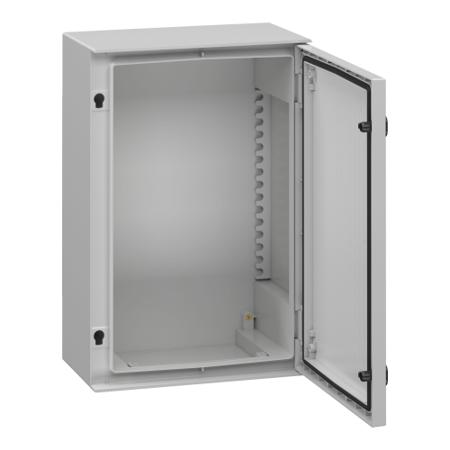 NSYPLM64BG Schneider Electric Fibreglass Reinforced Polyester, Wall Box, IP66, 250mm x 647 mm x 436 mm