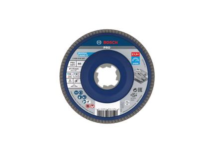 2608619207 Bosch XLOCK Zirconia Aluminium Flap Disc, 115mm, 80μm Grit