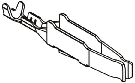 09060008484 HARTING 09 06 , Straight , Female Silver , Copper Alloy , Backplane Connector Contact