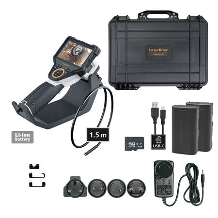 092-282H Laserliner 092.282H 7.9mm probe Inspection Camera Kit, 1.5m Probe Length, 1280 x 720pixels Resolution, LED Illumination