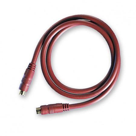 110-024-929  1m 4-Pin Male Mini-DIN to 4-Pin Male Mini-DIN Red SVHS Audio Video Cable Assembly