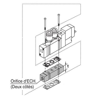 SY5000-39-1FA-Q SMC SY5000 Spacer,