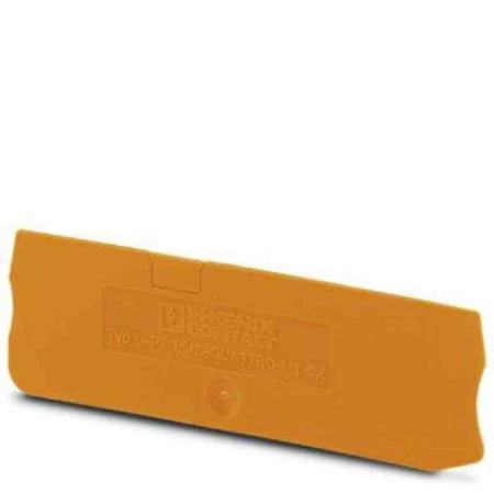 3210334 Phoenix Contact D-PT 1,5/S Series End Cover for Use with DIN Rail Terminal Blocks