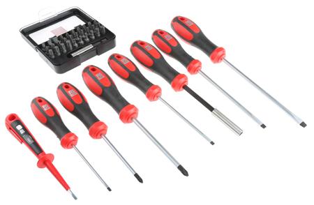 125-3059 RS Pro Screwdriver Set, 39 Piece - Soft Feel Hexagon, Phillips, Pozidriv, Slotted, Torx