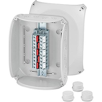 DK 2516 A HENSEL DK Series Grey Polycarbonate Junction Box, IP55, IP66, 112 x 255 x 205mm