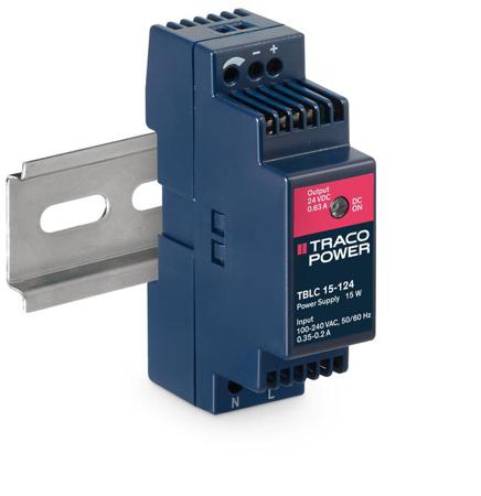 TBLC-15-124 TBLC DIN Rail Power Supply, 15W, 630mA