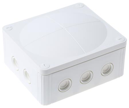 1210/5/W WISKA Combi Series White Polypropylene Junction Box, IP66, IP67, 160 x 140 x 81mm
