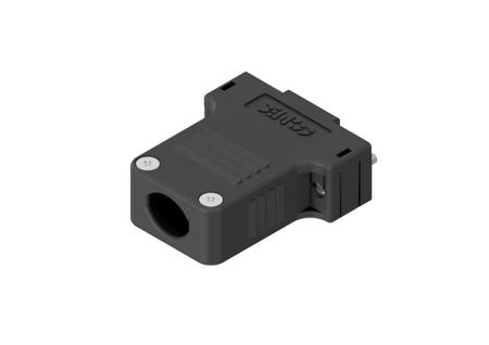165X13379XE CONEC 165X Series Plastic D Sub Backshell, 15 Way, Strain Relief
