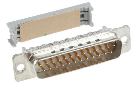 8225-6009 3M 8200 25 Way Right Angle Cable Mount D-sub Connector Plug, 2.76mm Pitch