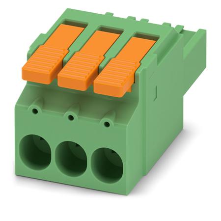 1716922 Phoenix Contact, 7.62mm Pitch, LPC 6/ 3-ST-7.62, 3 Way, , Pluggable Terminal Block, Plug, Cable Mount, Push-In