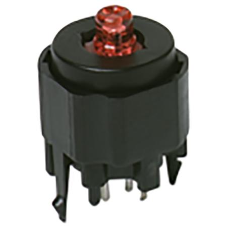 844-0001-000 C & K Push Button Switch, Momentary, Through Hole, 12mm Cutout, SPST, 30V dc, IP40