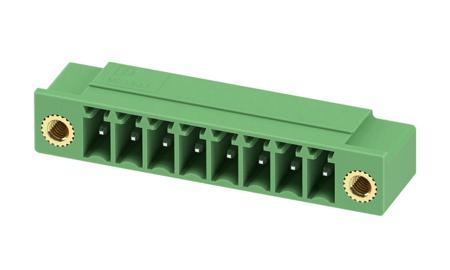 1817673 Phoenix Contact, 3.5mm Pitch, MC 1.5/ 8-GF-3.5-LR, 8 Way, Right Angle, Pluggable Terminal Block, Header, Through Hole,