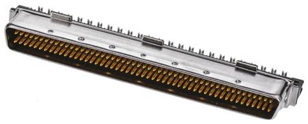 5749621-9 TE Connectivity Male 100 Pin Right Angle Cable Mount SCSI Connector 1.27mm Pitch, IDC