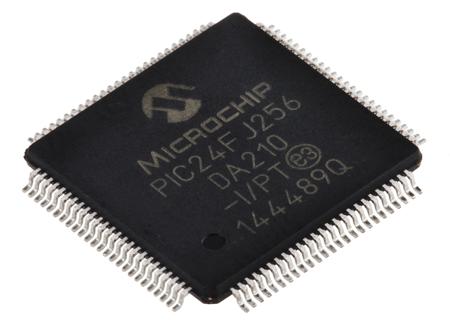 PIC24FJ256DA210-I-PT Microchip PIC24FJ256DA210-I/PT, 16bit PIC Microcontroller, 32MHz, 256 kB Flash, 100-Pin TQFP