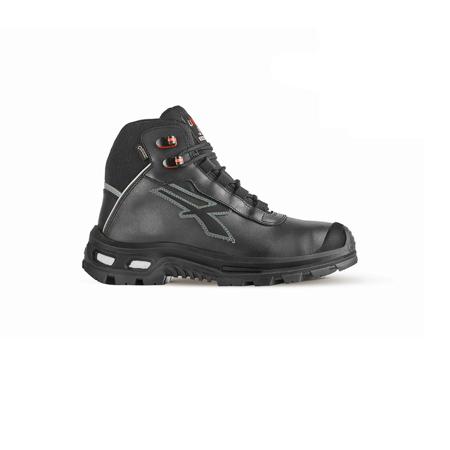 RL1E134-38 UPower Red Over Unisex Black Aluminium Toe Capped Safety Shoes, UK 5, EU 38