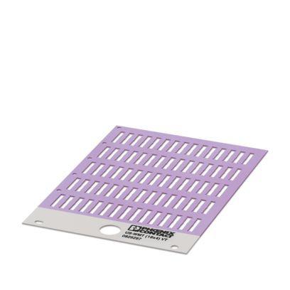 0829297 Phoenix Contact US-WMT Cable Binder Cable Marker, Violet, Pre-printed "Unlabeled", 0.6 → 22mm Cable, for