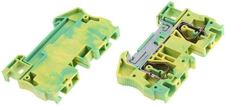 3031500 Phoenix Contact  ST 6-PE Series Green/Yellow, 0.2 → 6mm², Single-Level, Spring Clamp Termination, IECEx