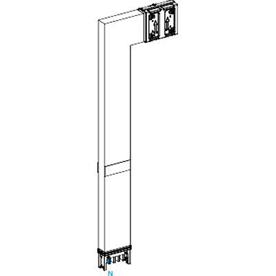 KSA400DLF41F Schneider Electric Flexible Elbow Busbar Trunking, 1.2m, 400A, Canalis Series