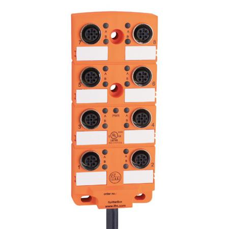 EBC046 ifm electronic EBC Series Sensor Box, M12, 20m cable, 8 port
