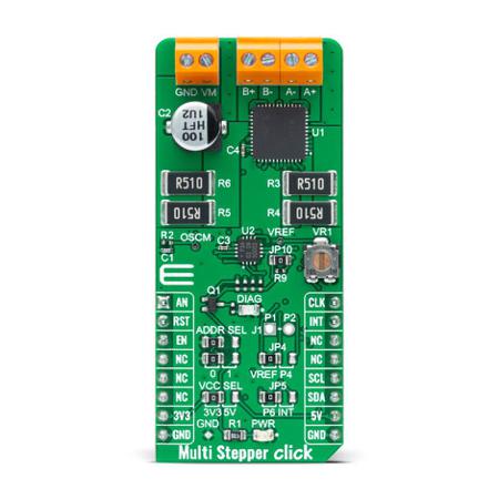 MIKROE-5043 MikroElektronika Multi Stepper Click - TB67S102 Stepper Motor Driver for TB67S102AFNG for Stepper Motor