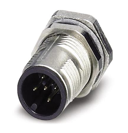1552968 Phoenix Contact Circular Connector, 5 Contacts, Rear, M12 Connector, Plug, Male, IP65, IP67