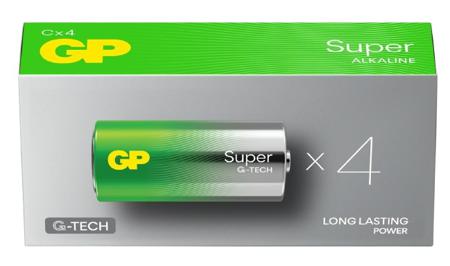 GPPCA14AS110 Gp Batteries GP Batteries Super Alkaline 1.5V Alkaline Manganese Dioxide C Batteries