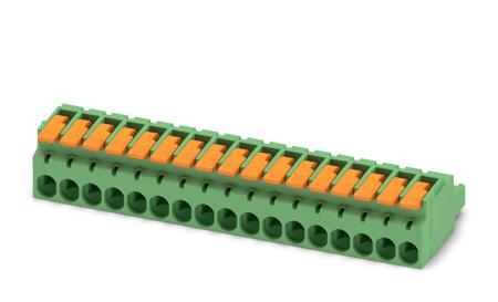 1110601 Phoenix Contact, 5.08mm Pitch, 17 Way, , Pluggable Terminal Block, Plug, Cable Mount, Push-In Termination,