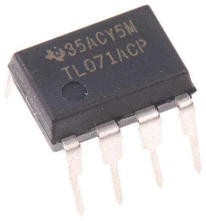 TL071ACP  Texas Instruments, Operational Amplifier, 3 MHz, 8-Pin 15 V PDIP