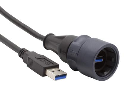 PXP6040-AA3-2M00 Bulgin USB 3.0, Male USB to Male USB, 1.5 → 480Mbps, 2m