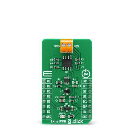 MIKROE-4221 MikroElektronika  AN to PWM 2 Click mikroBus Click Board Signal Conversion Development Tool