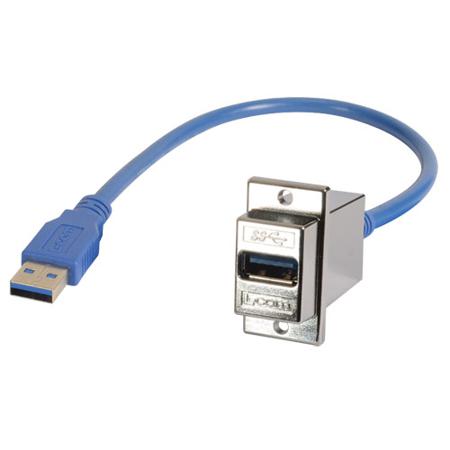 ECF504-30-05AAS L-Com USB 3.0, Male USB to Male USB A, 500mm