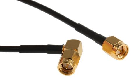 L09999B3605 Telegartner L09999 Series, 500 mm, RG174 Coaxial, Terminated 50 Ω