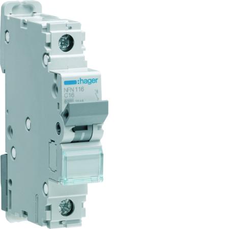 NEN140 Hager NEN MCB, 1P, 40A, 230V AC, 10 Breaking Capacity