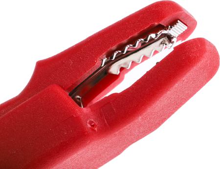 932146101 Hirschmann Test & Measurement Crocodile Clip, Brass Contact, 25A, Red