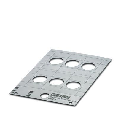 0803875 Phoenix Contact US-EML Silver on Silver Cable Labels, 66 mm Length, 30 mm Width, 66mm Label Length, 30mm Label Width