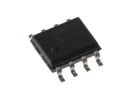 CAT24M01WI-GT3 onsemi ,  1 MB EEPROM,  400 ns 8-Pin SOIC Serial-I2C