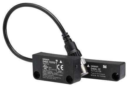 D40A-1C015-F Omron - D40A_G9SX-N Non-Contact Door Switch D40A_G9SX-NS Electronic Detection Safety Non Contact Switch, 24 V, 1NO,