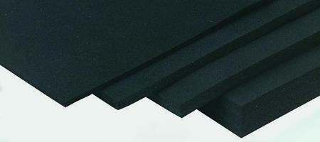 506-3236 Black EPDM Rubber Sheet, 1.2m x 1.2m x 3mm
