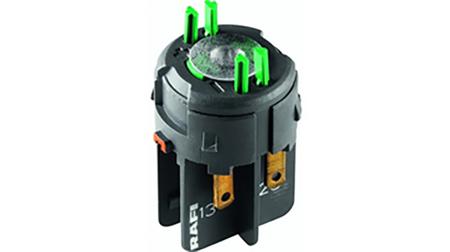 1.20.126.105/9000 RAFI RAFIX 16 Series Contact Block for Use with Plug In Distributor, 250V ac, DPST