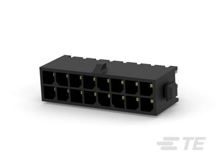 4-794632-6 TE Connectivity MATE-N-LOK Series Vertical PCB Mount PCB Header, 16 Contact(s), 3mm Pitch, 2 Row(s), Shrouded